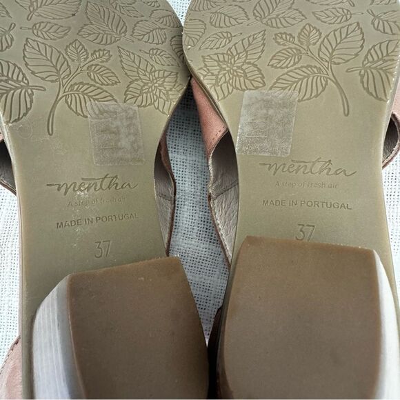 Mentha Margarita Cut Out Peep Toe Sandals Ankle Booties in Old Rose 7 - Picture 12 of 13